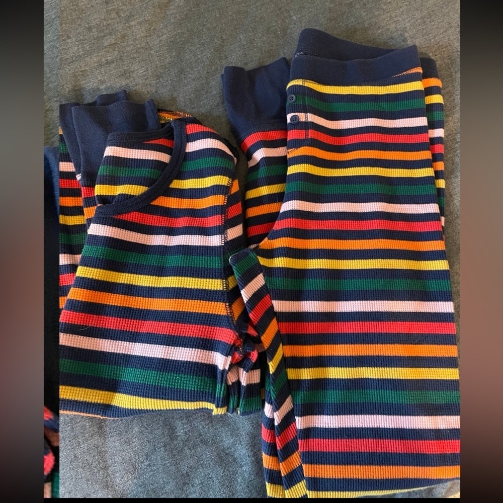 Old Navy Multicolor Striped Cotton Pajama Set